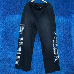 Escape Room By Teyana Taylor Blue Metal Hip Hop Sweatpants L
